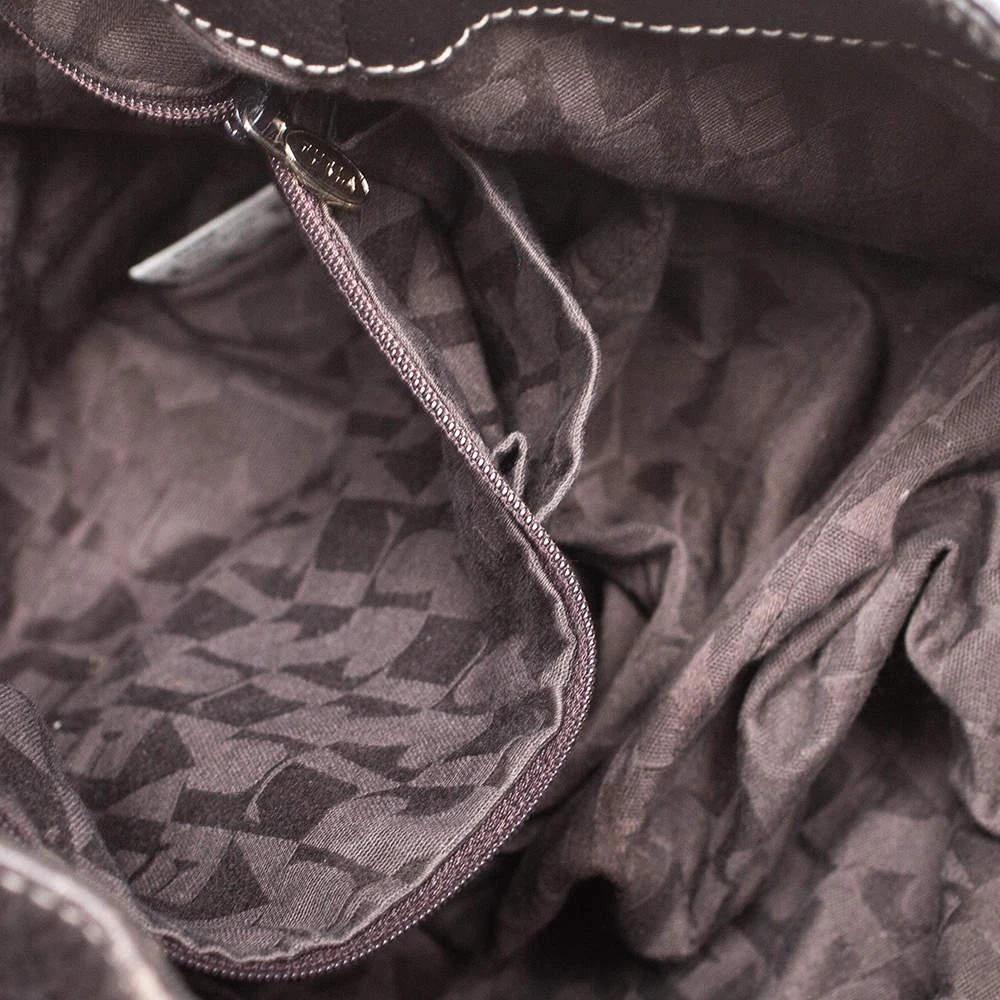 Furla Furla Dark Brown Leather Drawstring Hobo 7