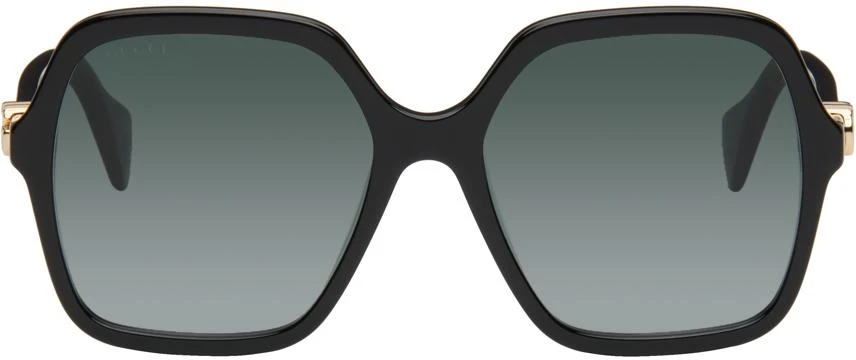 Gucci Black Oversized Square Sunglasses 1