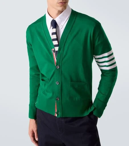 Thom Browne 4-Bar virgin wool cardigan 5