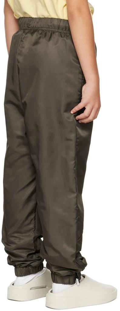Essentials Kids Gray Nylon Track Pants 3