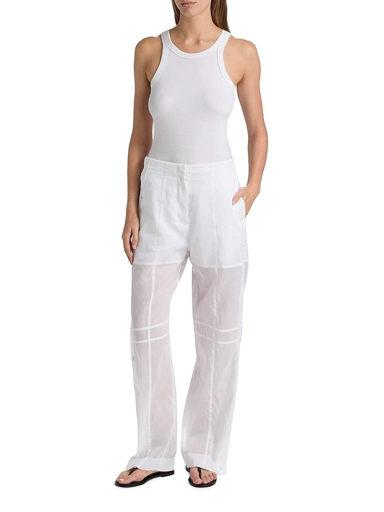 Jil Sander Muslin Cotton Seamed Trousers 2