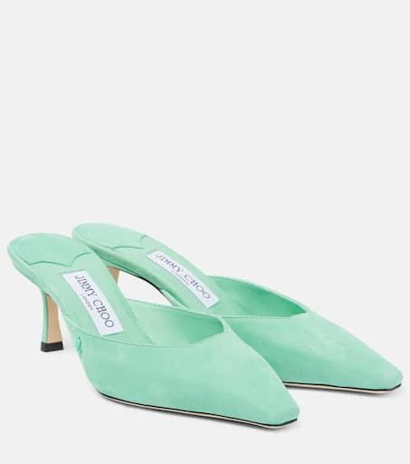 Jimmy Choo Vivi 65 suede mules 1