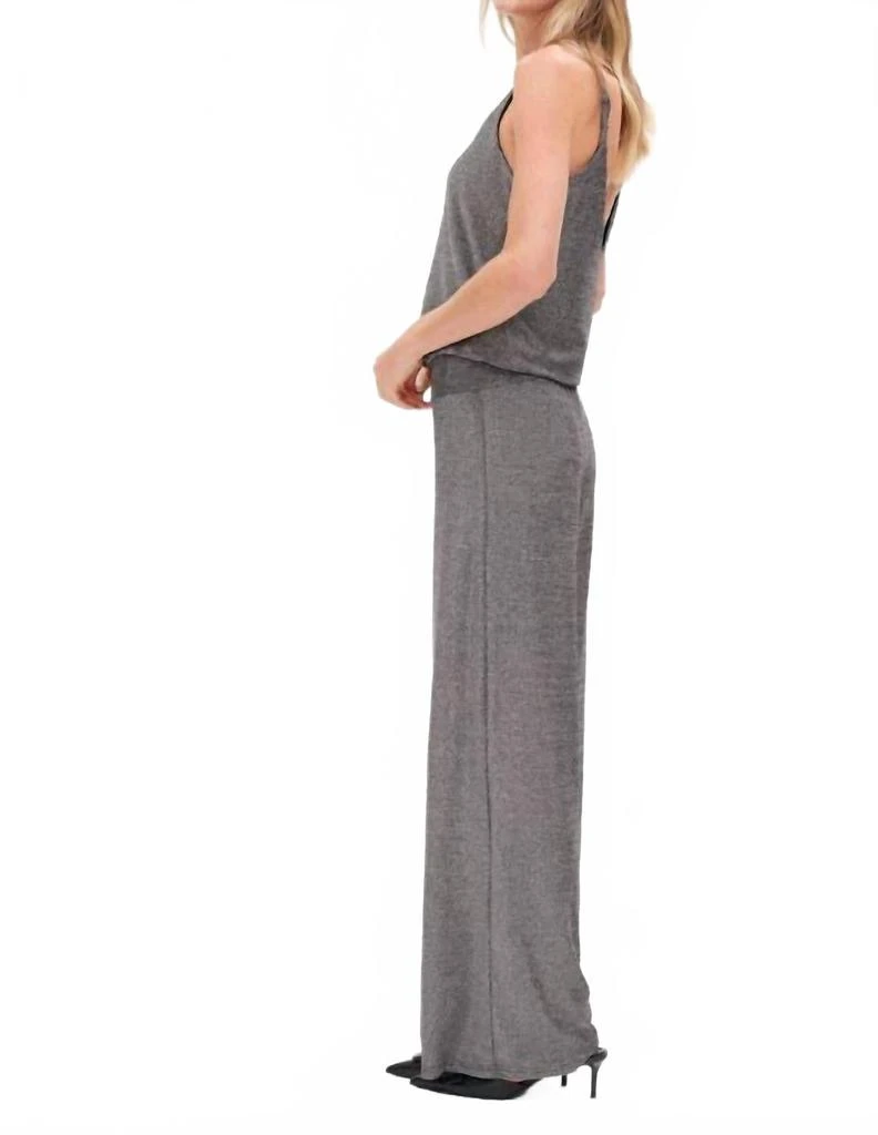 SIX/FIFTY Lurex Sleeveless Jumpsuit In Silver 3