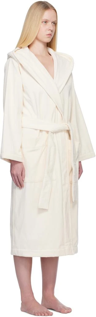 Tekla Beige Terry Hooded Bathrobe 2
