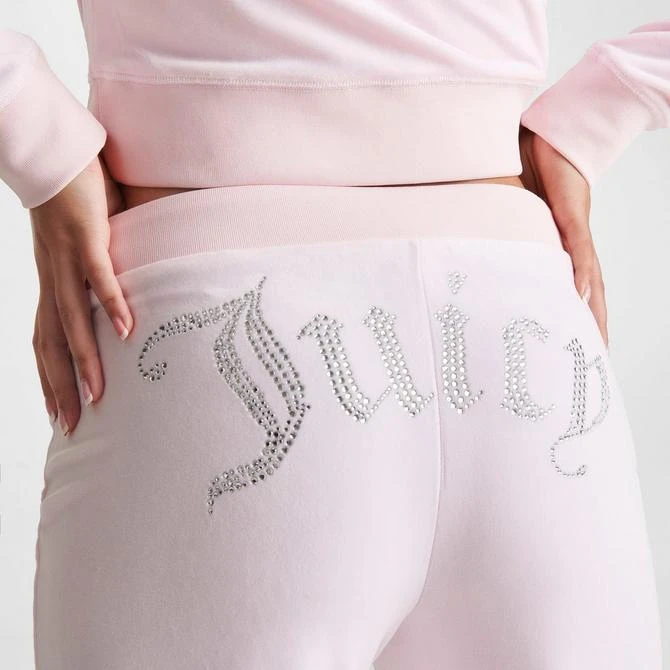 JUICY COUTURE Women's Juicy Couture OG Big Bling Velour Track Pants 5