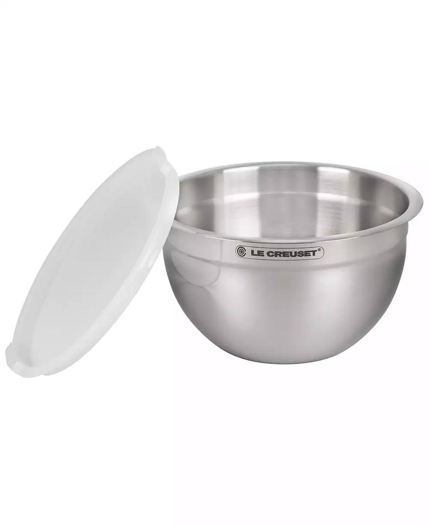 Le Creuset Set of 3 Stainless Steel Mixing Bowls with Lids