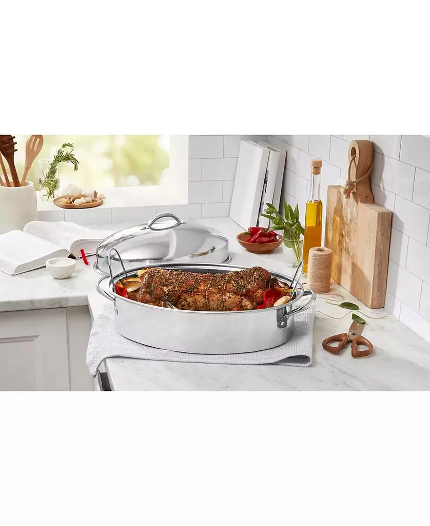 The Cellar Stainless Steel 8-Qt Covered Oval Roaster with Rack, Exclusively at Macy’s 5