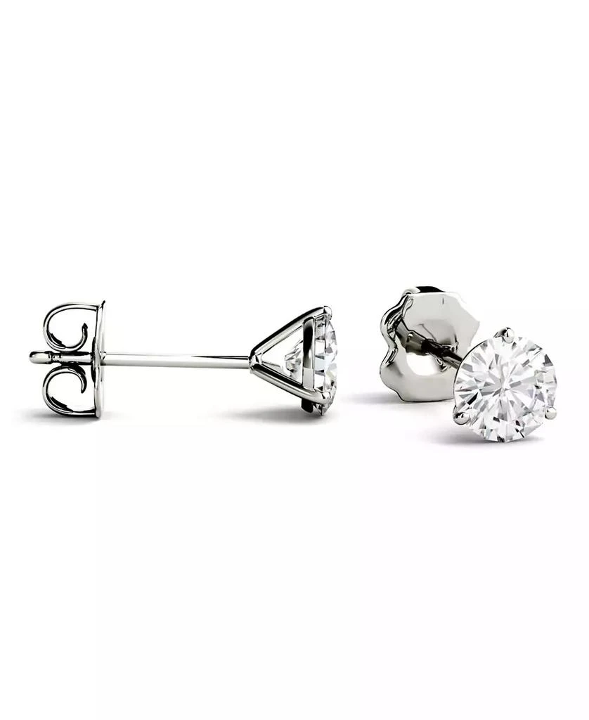 Charles 
Colvard Moissanite Martini Stud Earrings (1 ct. t.w. Diamond Equivalent) in 14k white or yellow gold 3