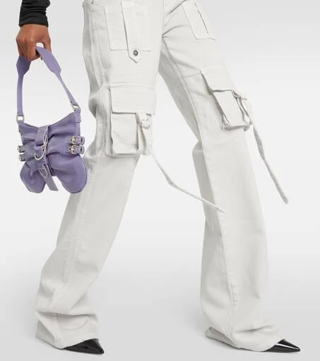 BLUMARINE Low-rise denim cargo pants 5