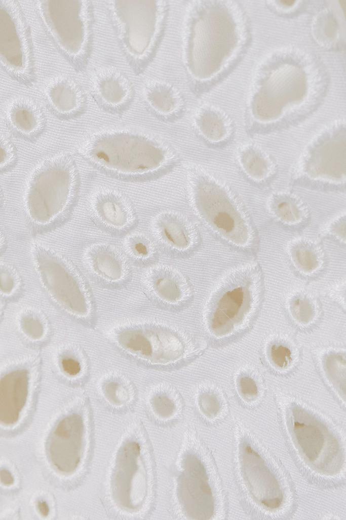 Stella McCartney Cutout asymmetric broderie anglaise poplin