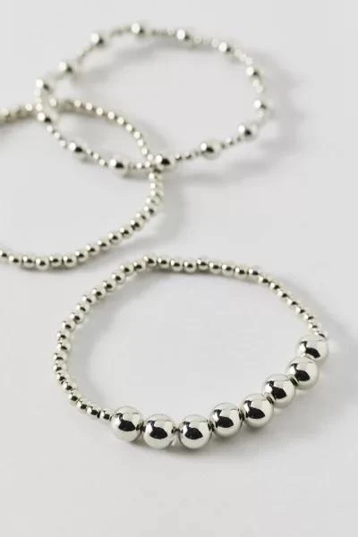 Urban Outfitters Stretchy Metal Beaded Bracelet Set 3
