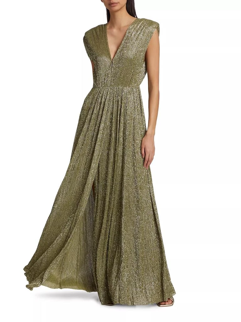 Sabina Musáyev Savory Metallic Sleeveless Gown 6