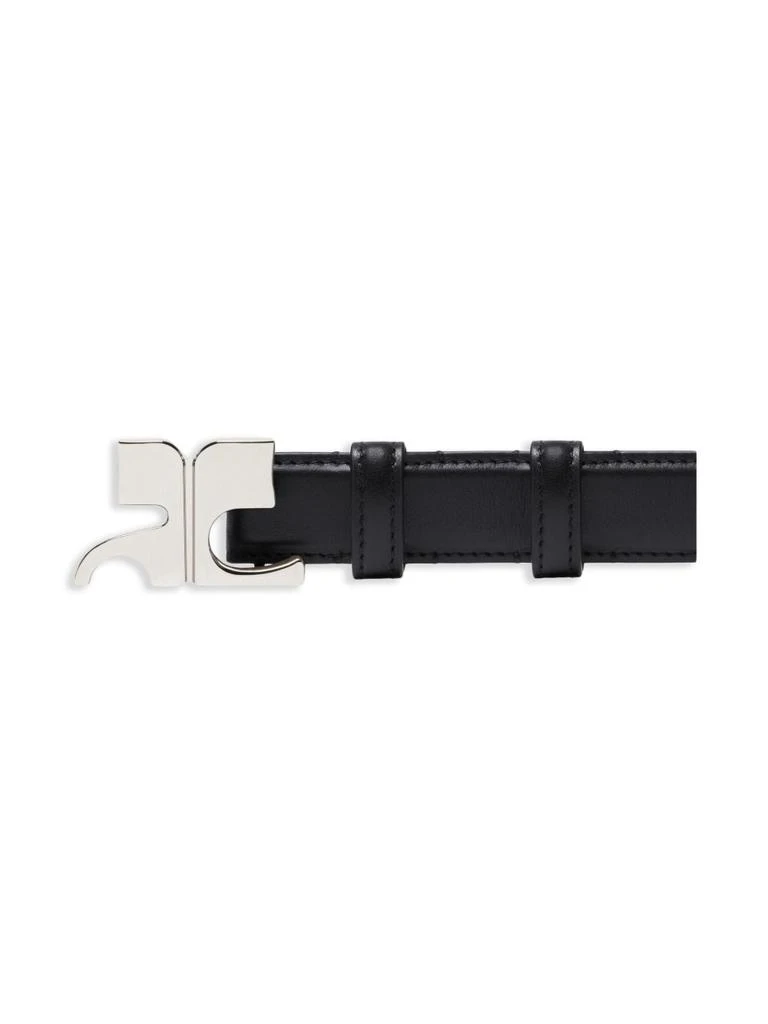 Courrèges Narrow Black Belt 2