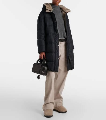 Brunello Cucinelli Monili Beads shearling snow boots 3