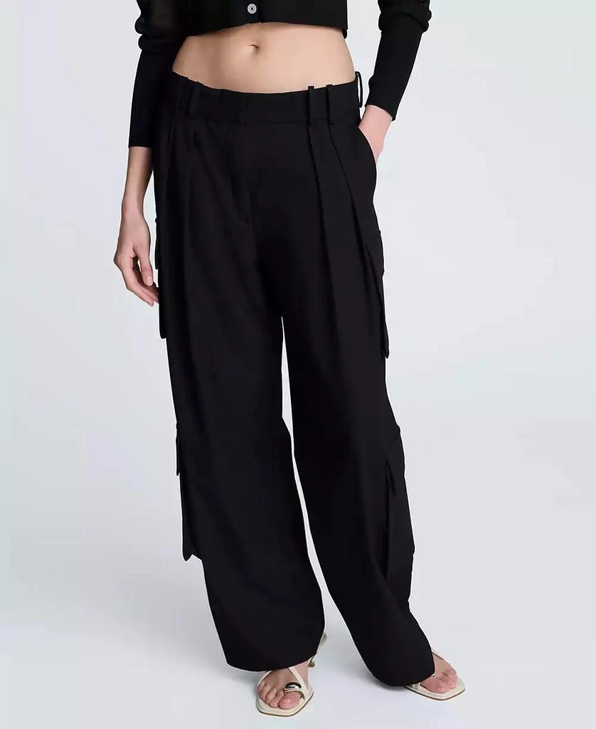 Kenneth Cole Women's Fly-Front Pleated Cargo Pants 1