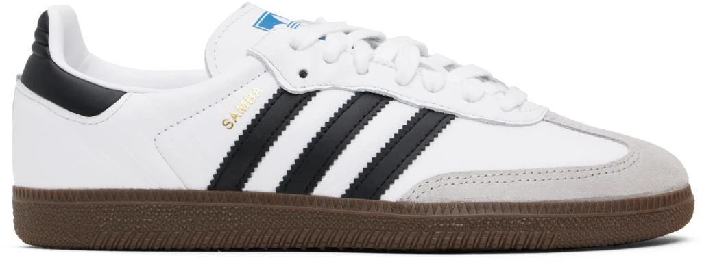 Adidas White & Black Samba OG Sneakers 1