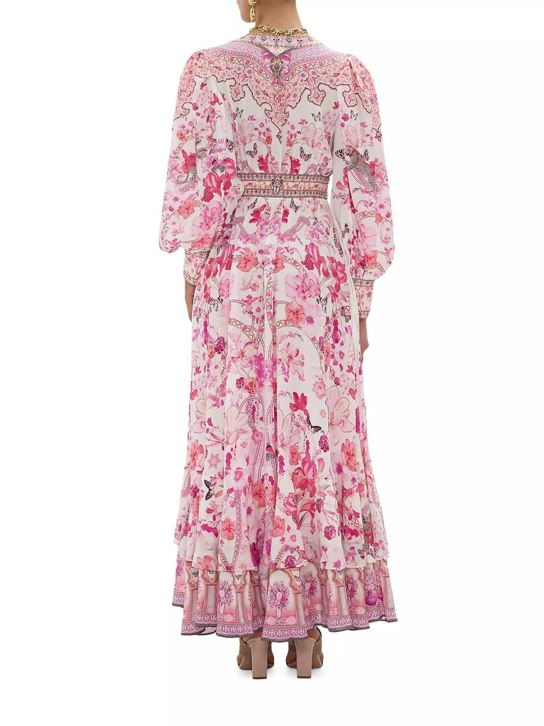 Camilla Floral Linen Maxi Dress 5