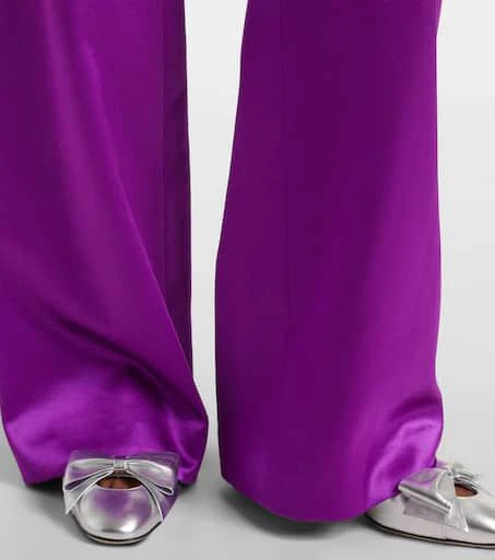 Valentino Silk satin wide-leg pants 5