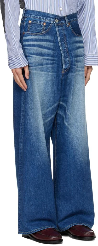 Junya Watanabe Blue Garment Treated Jeans 4