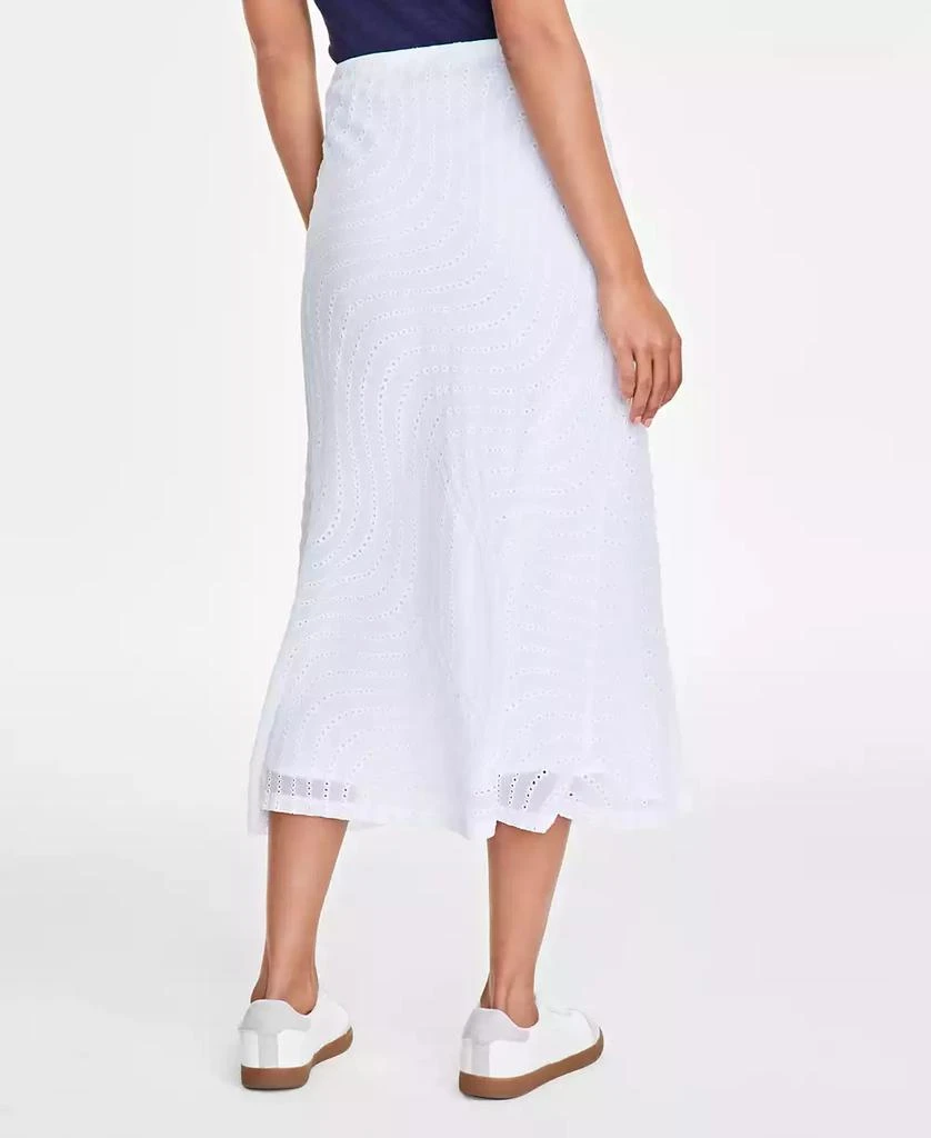 On 34th Women's Embroidered Eyelet Pull-On Midi Skirt, Exclusively at Macy's 4