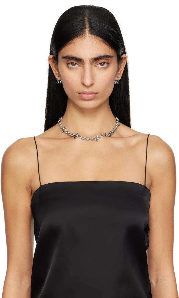 Justine Clenquet Silver Daisy Earrings 3