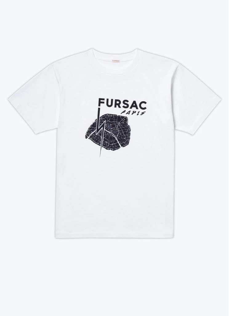 预计3周后发货 Fursac T-Shirt Paris En Jersey De Coton Biologique - Blanc - Homme 5