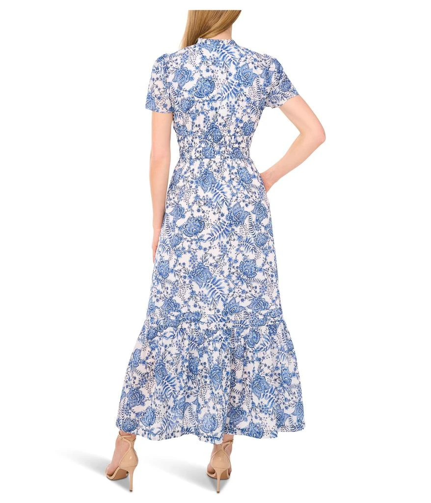 chinese dress ladies Cotton Black Floral Maxi Dress main image 0