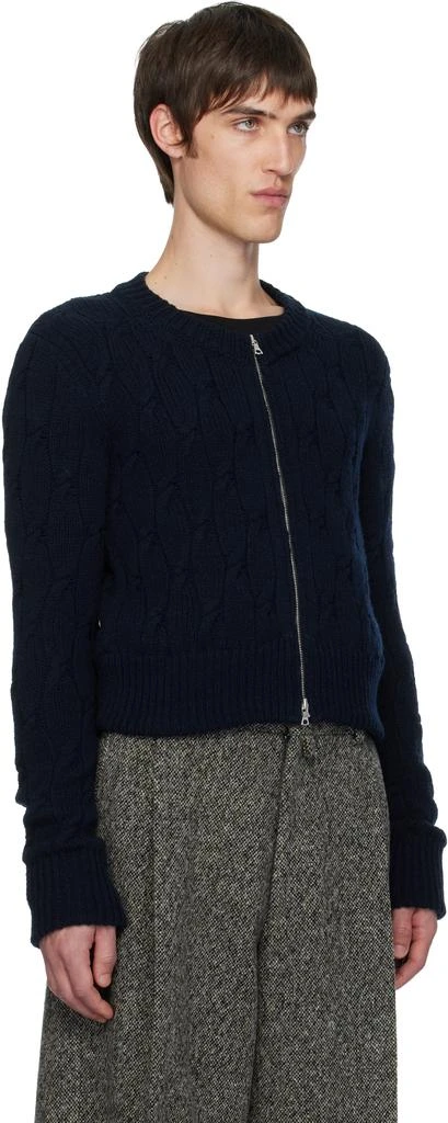 Dries Van Noten Black Cable-Knit Cardigan 2