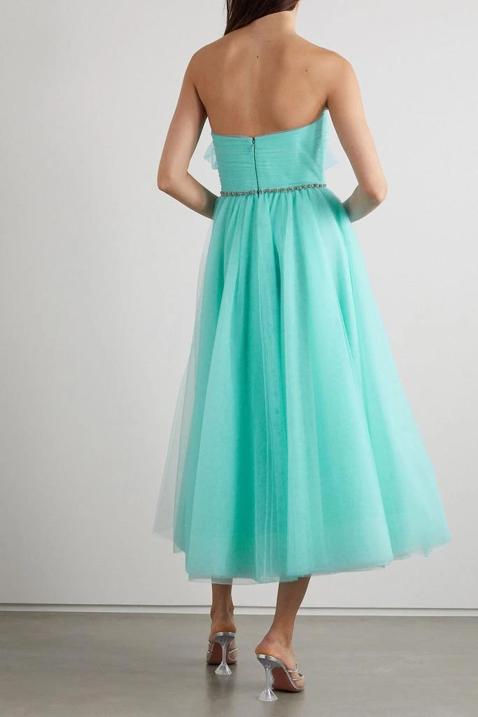 Jenny Packham Strapless bow-detailed tulle gown 3