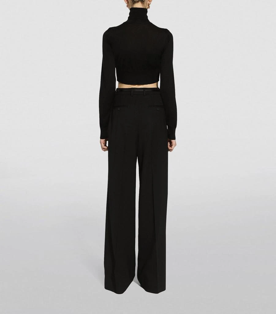 Dolce & Gabbana Wool Straight-Leg Trousers 5