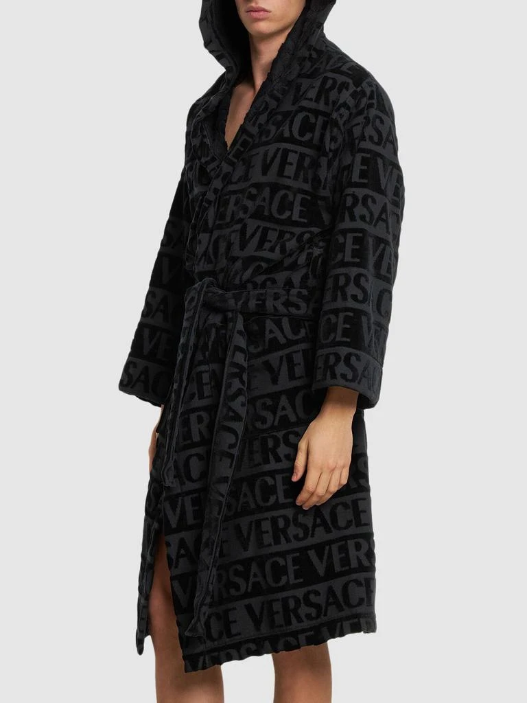 Versace Crystal Hooded Bath Robe 2
