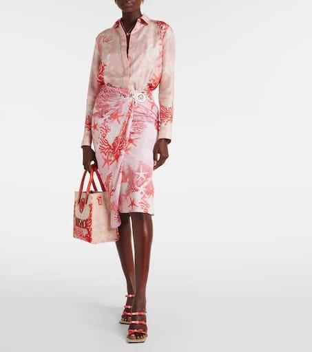 Versace Gianni Ribbon 95 leather sandals 2