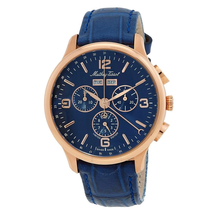 Mathey-Tissot Edmond Chronograph Quartz Blue Dial Men's Watch H1886CHPBU 1
