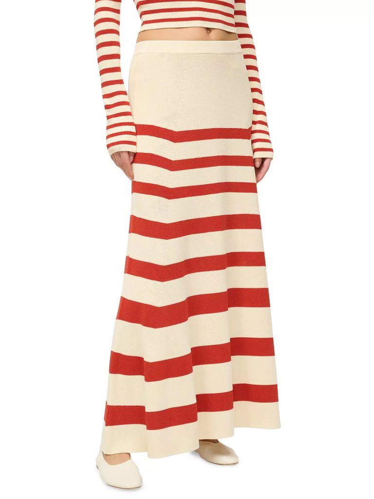 Staud Swirling Striped Maxi Skirt 3