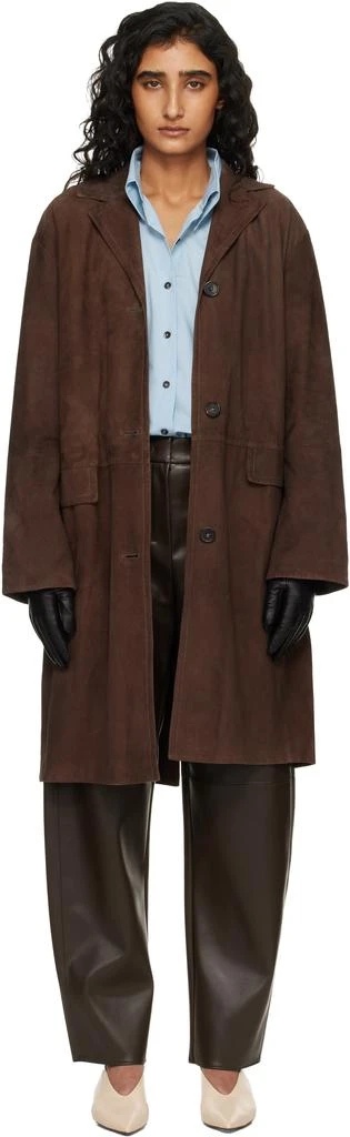 Max Mara Brown Ortensia Suede Jacket