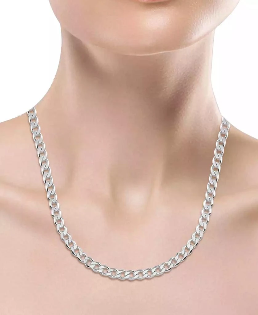 Macy's Men's Curb Link 24" Sterling Silver Necklace Chain (5-1/2mm) 2