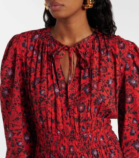 Ulla Johnson Mona floral cotton-blend midi dress 4