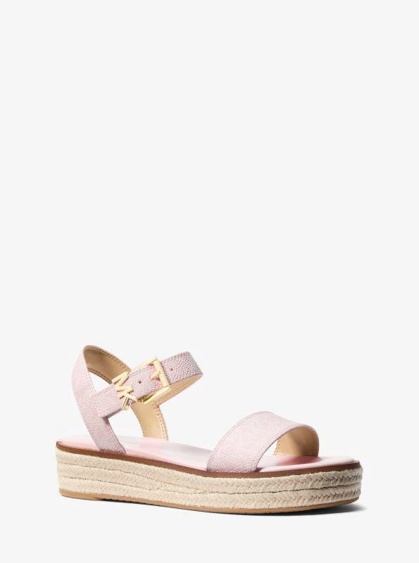 Michael Kors Richie Signature Logo Platform Espadrille Sandal 1