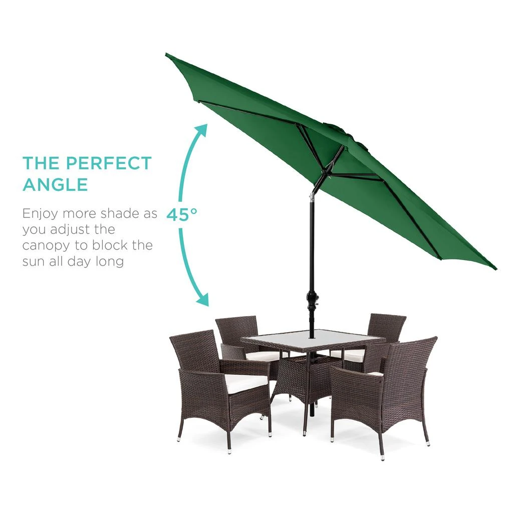 15 foot patio umbrella with base Flash Furniture 15 ft. Elizabeth Commercial Grade Triple Head Patio Umbrella with Crank & Easy Lift Functionality Gray