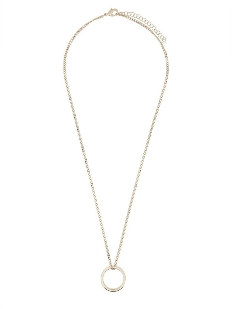 MM6 MM6 Maison Margiela Minimal Logo Ring Necklace 1