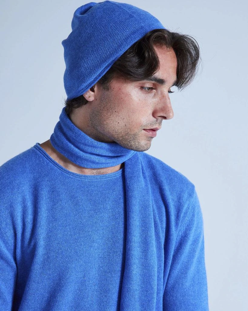 预计3周后发货 Absolut Cashmere Bonnet Finitions Roulettées Billy - Denim - 100% Cachemire 12GG - Mixte 1