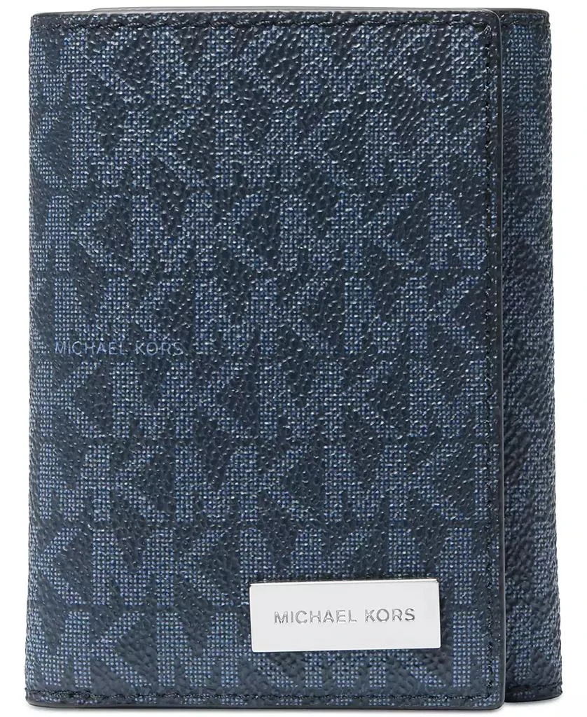 Michael Kors Men's Signature Monogram Print Trifold Wallet 1