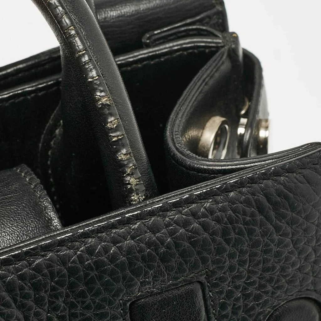 Dior Dior Black Leather Mini Diorever Top Handle Bag 11