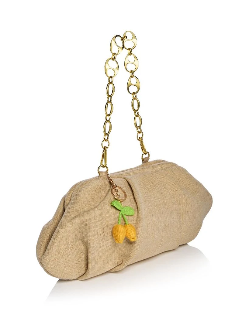 AQUA Linen & Cotton Bag Charm Pouch - Exclusive 4