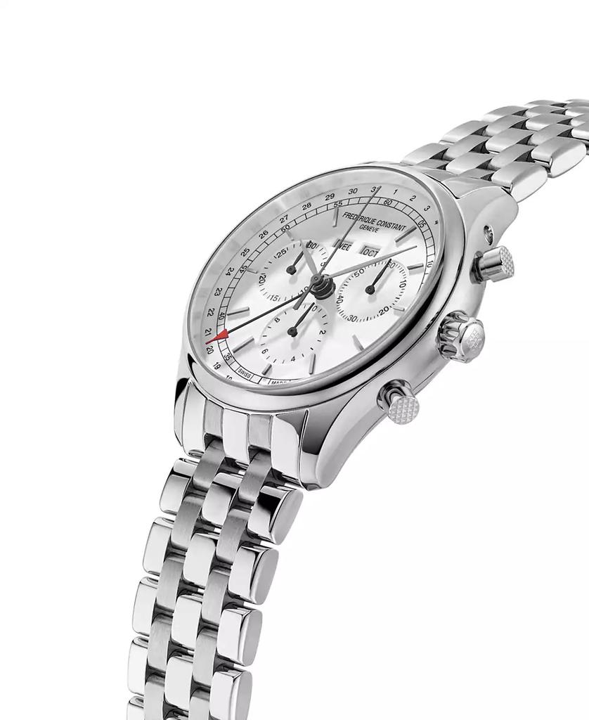 Frederique Constant Men's Swiss Chronograph Classics Stainless Steel Bracelet Watch 40mm