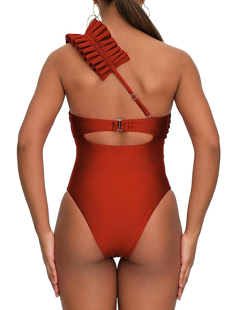 Andrea Iyamah Nisi Pleated Underwire One-Piece Swimsuit 5