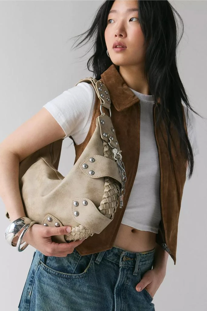 Silence + Noise Silence + Noise Emory Studded Hobo Bag