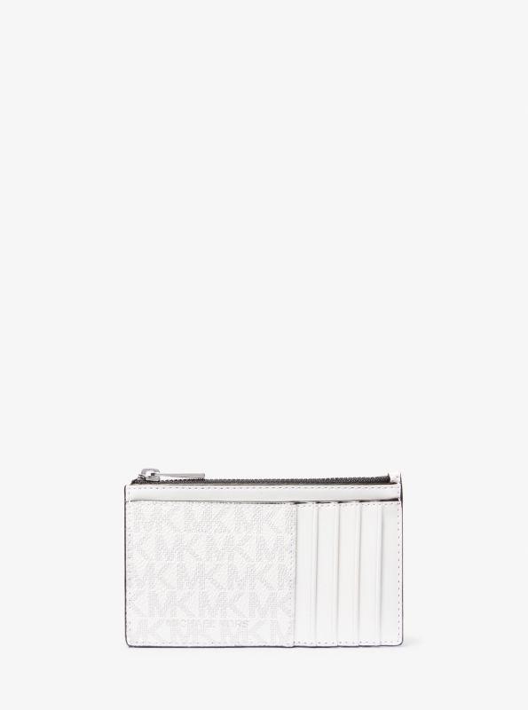Michael Kors Cooper Slim Signature Logo Zip Wallet