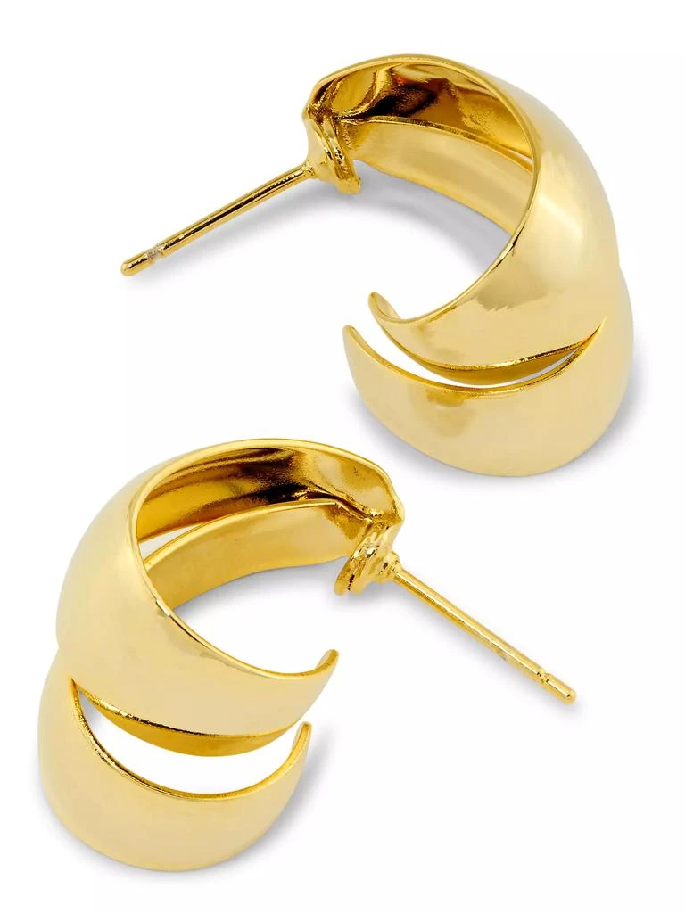 Shashi Gina 14K Gold-Plated Double Hoop Earrings 3