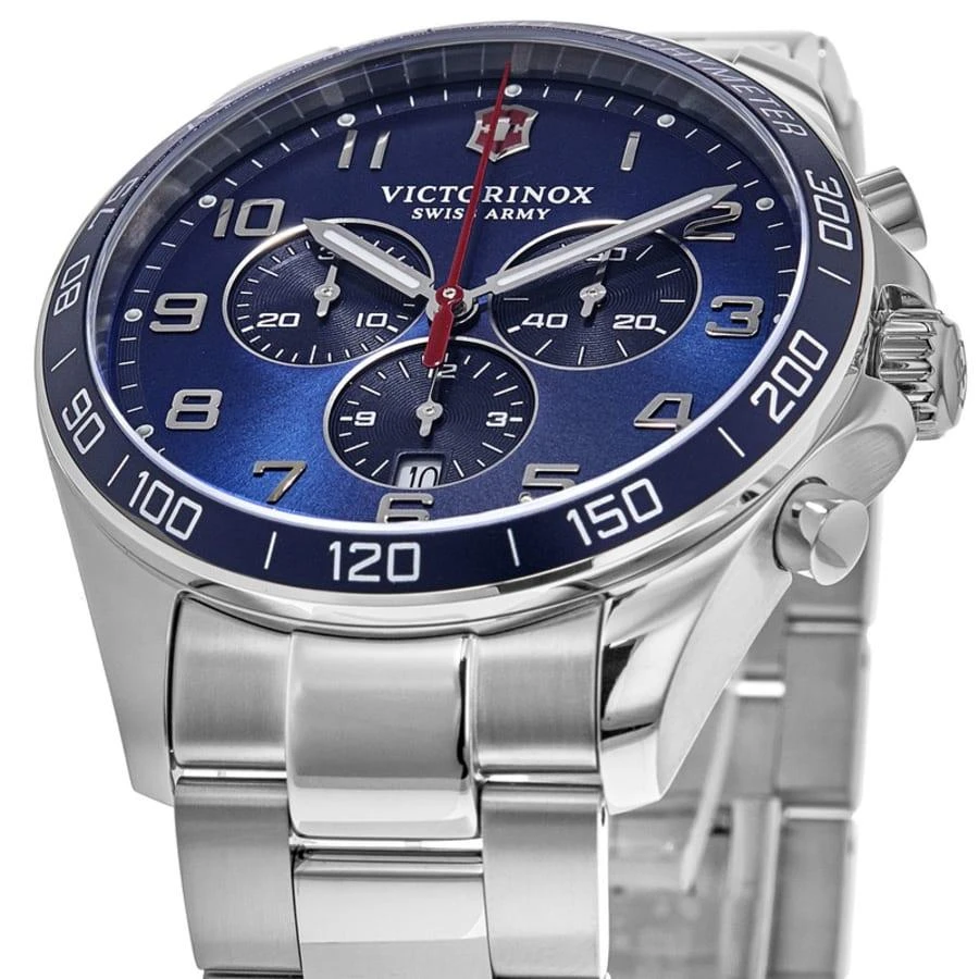 Swiss Army Fieldforce Chronograph Blue Dial Steel Men's Watch 241901 2